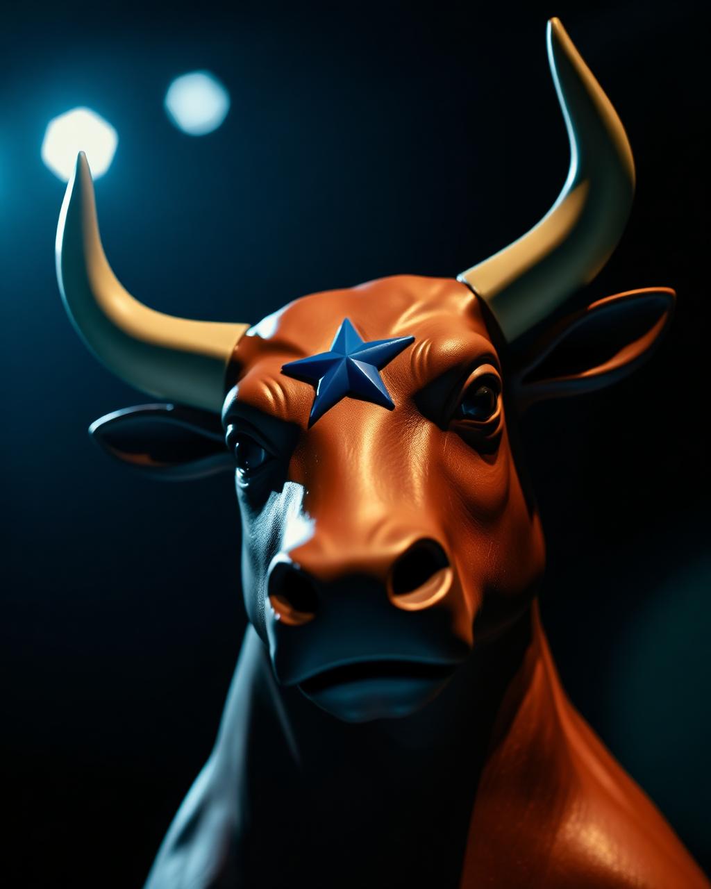 O boi com a estrela azul